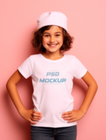 AI generated Tshirt mockup design PSD template
