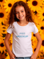 AI generated Tshirt mockup design PSD template