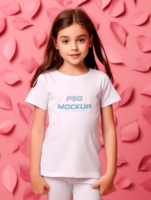 AI generated Tshirt mockup design PSD template