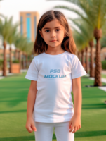 AI generated Tshirt mockup design PSD template