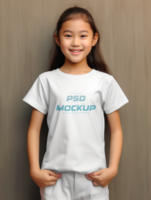 AI generated Tshirt mockup design PSD template