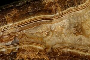 macro stone mineral agate on black background photo