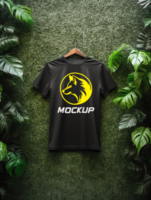 AI generated Editable tshirt mockup PSD template