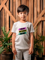 AI generated Editable tshirt mockup PSD template