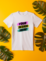 AI generated Editable tshirt mockup PSD template