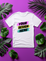 AI generated Editable tshirt mockup PSD template