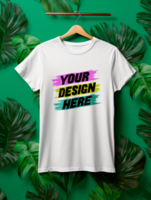 AI generated Editable tshirt mockup PSD template