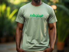 AI generated Editable tshirt mockup PSD template