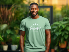 AI generated Editable tshirt mockup PSD template