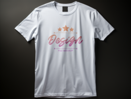 AI generated Editable tshirt mockup PSD template