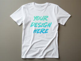 AI generated Editable tshirt mockup PSD template