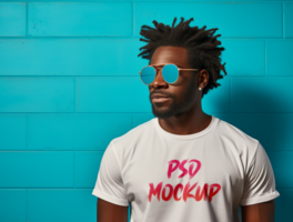AI generated Editable tshirt mockup PSD template