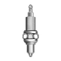 motorcycle spark plug pencil front view outline vector drawing