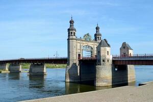 Sovetsk, Kaliningrad region, Queen Louise Bridge over the Neman River, border crossing point between Russia and Lithuania photo