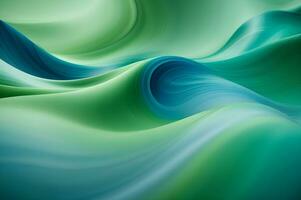 AI generated Abstract background with a calming and soothing effect, blending gentle curves and tranquil shades of blue and green. AI Generative photo