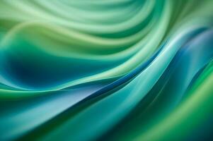 AI generated Abstract background with a calming and soothing effect, blending gentle curves and tranquil shades of blue and green. AI Generative photo