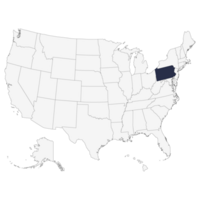 Map of Pennsylvania. USA map. png