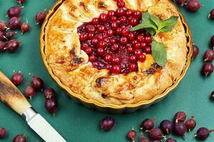 Homemade berry pie. photo