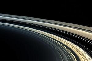 AI Generated. Saturns Rings in Detail photo