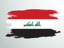 Vector flag of Iraq drawn with a brush