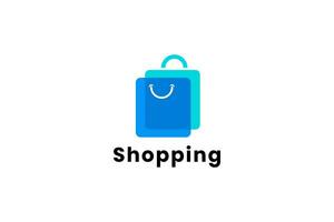 shopping logo vector icon illustration