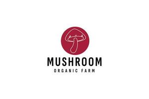 mushroom logo vector icon illustration