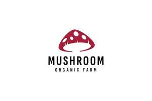 mushroom logo vector icon illustration