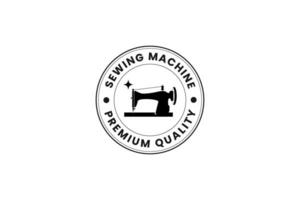 sewing machine logo vector icon illustration