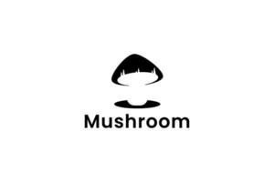 mushroom logo vector icon illustration