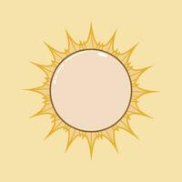 Sun clipart vector. sun sticker vector icon