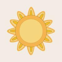 Sun clipart vector. sun sticker vector icon