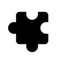 Puzzle icon vector symbol design illustration