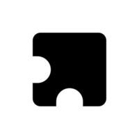 Puzzle icon vector symbol design illustration