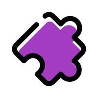 Puzzle icon vector symbol design illustration