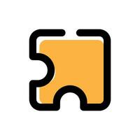 Puzzle icon vector symbol design illustration