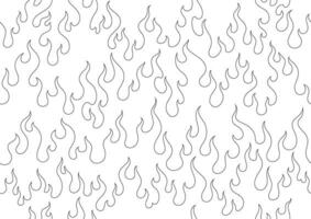 oriental fire pattern seamless wallpaper outline vector