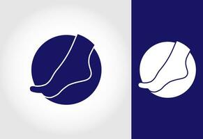 foot and foot care icon logo , and ankle healthcare, Free Vector