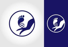 foot and foot care icon logo , and ankle healthcare, Free Vector