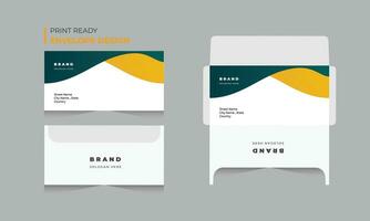 Modern Official Envelope Design Template. Free Vector