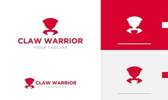 Logo design icon symbol abstract geometric mysterious red fire devil king warrior killer helmet vector