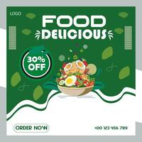 food poster design template Vector