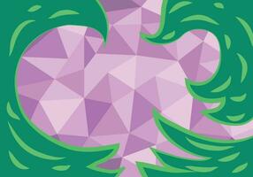 abstract geometric vector green and purple color for background design.