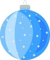 Illustration with Christmas ball. Element for print, postcard and poster. Vector illustration