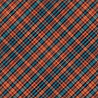 Tartan plaid pattern with texture and retro color. vector