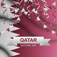 Qatar National Day background. vector