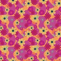 Abstract flower pattern background. Vector illustration. Abstract background.