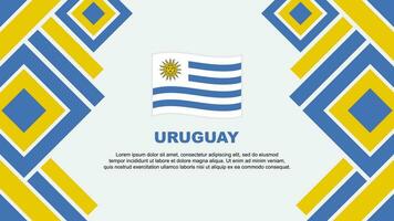 Uruguay Flag Abstract Background Design Template. Uruguay Independence Day Banner Wallpaper Vector Illustration. Uruguay