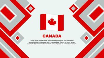 Canada Flag Abstract Background Design Template. Canada Independence Day Banner Wallpaper Vector Illustration. Canada Cartoon