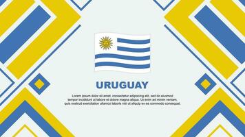 Uruguay Flag Abstract Background Design Template. Uruguay Independence Day Banner Wallpaper Vector Illustration. Uruguay Flag