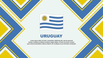 Uruguay Flag Abstract Background Design Template. Uruguay Independence Day Banner Wallpaper Vector Illustration. Uruguay Vector